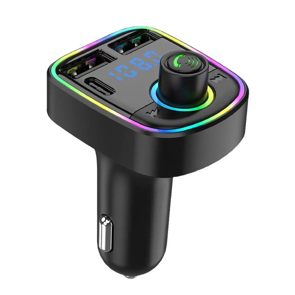 Bluetooth 5.3 FM Transmitter Car Charger | 4 Ports, 48W Fast Charge
