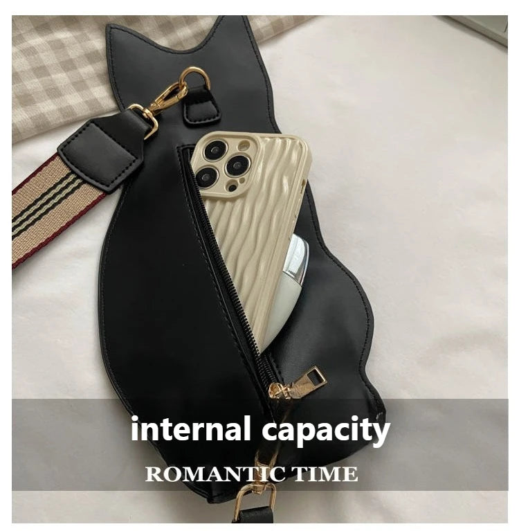 Cute Cat Print Women's Crossbody Shoulder Bag | Messenger Bag