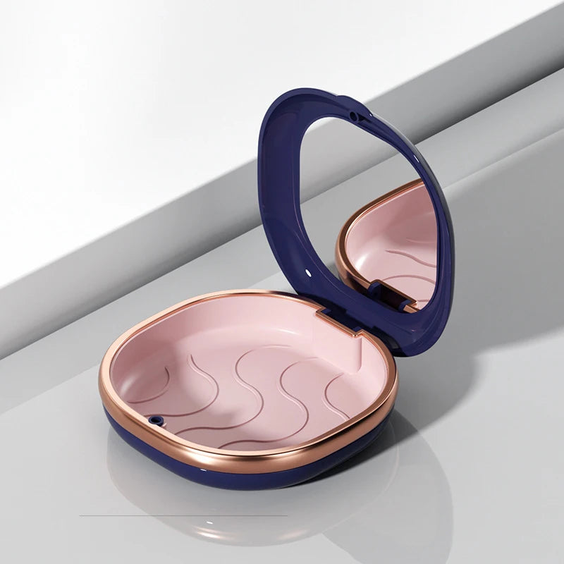 Magnetic Dental Retainer Case with Mirror | Travel Aligner Box