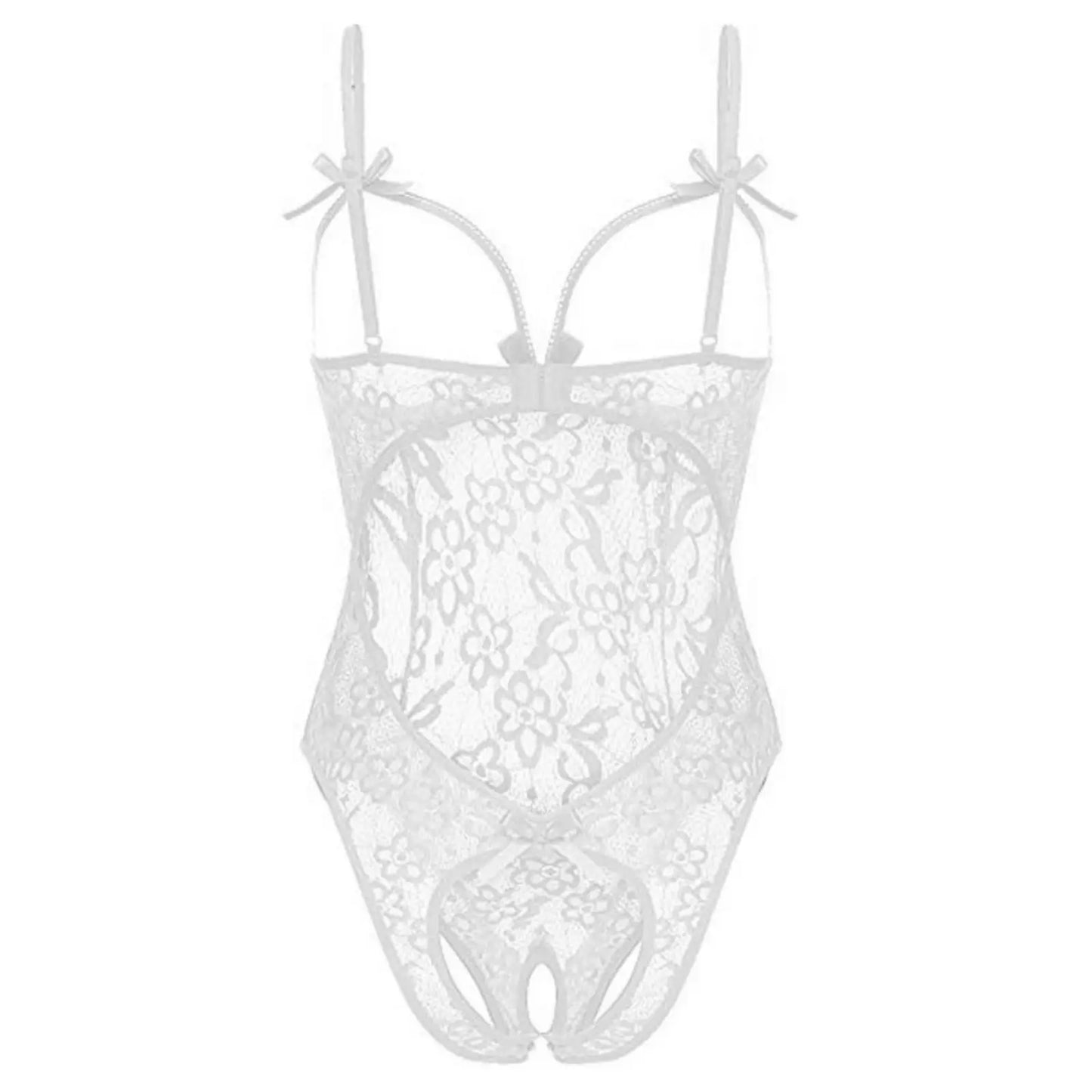 Women's Sheer Lace Babydoll Lingerie Set – S to XXL