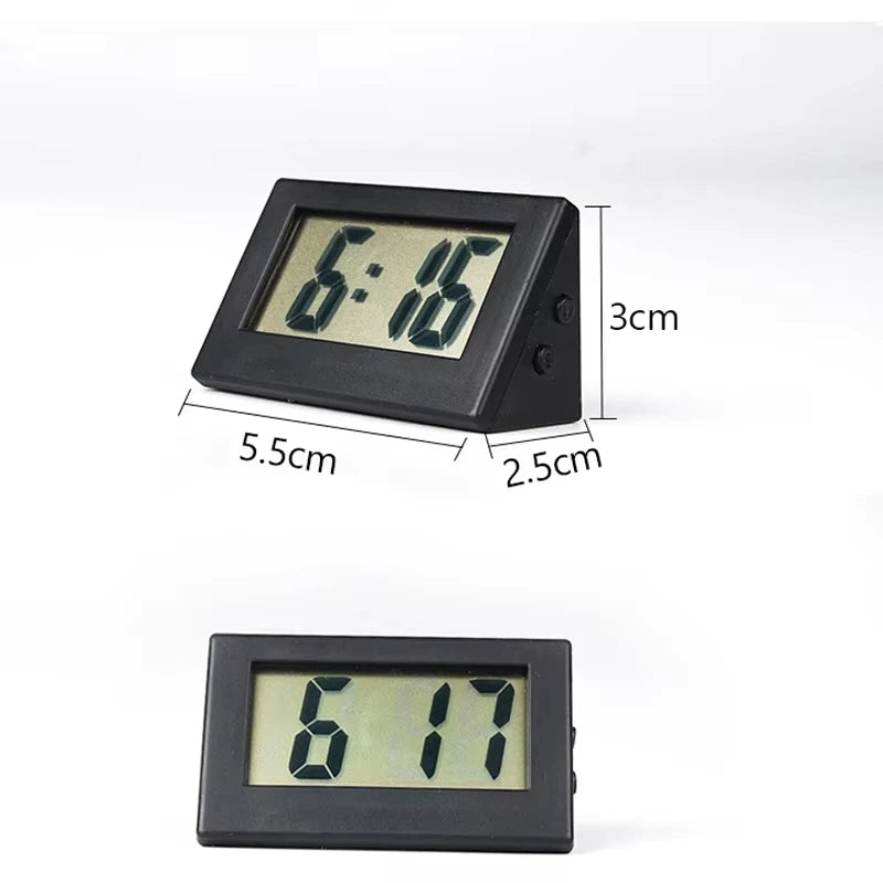 Mini LED Digital Desktop Clock Simple Small Portable Mute Big Digits Electronic Clock For Bedroom Elderly Student Exam Peaceful Pleasures Health and Wellness