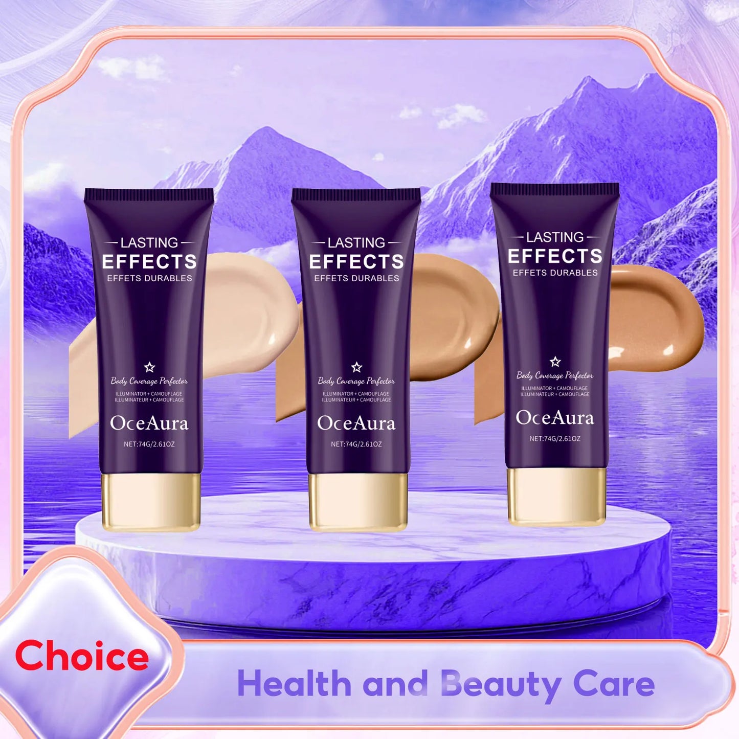 OceAura Full-Coverage Hydrating Concealer Foundation | 74g