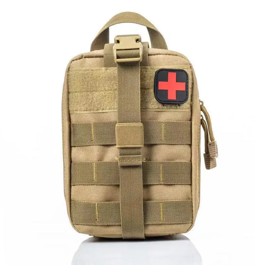 Outdoor Camping Hiking Hunting Mountaineering Emergency Tactical First Aid Kit Peaceful Pleasures Health and Wellness army green