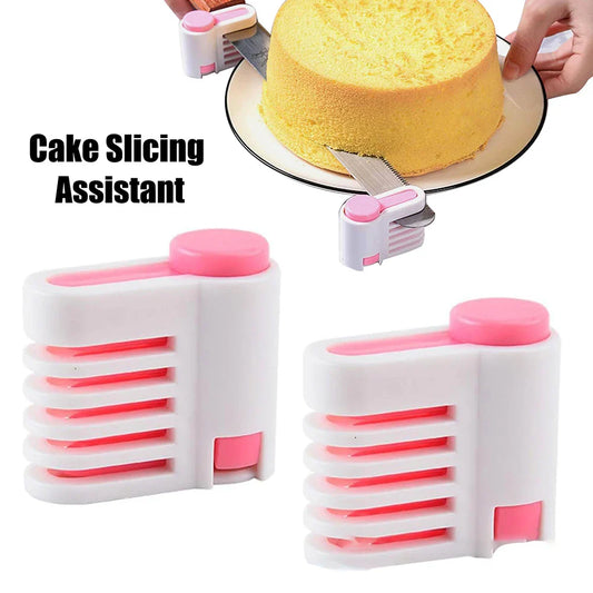 5-Layer Adjustable Cake Leveler & Bread Slicer – 2pc Set Cake Leveler Slicer Oasis Select