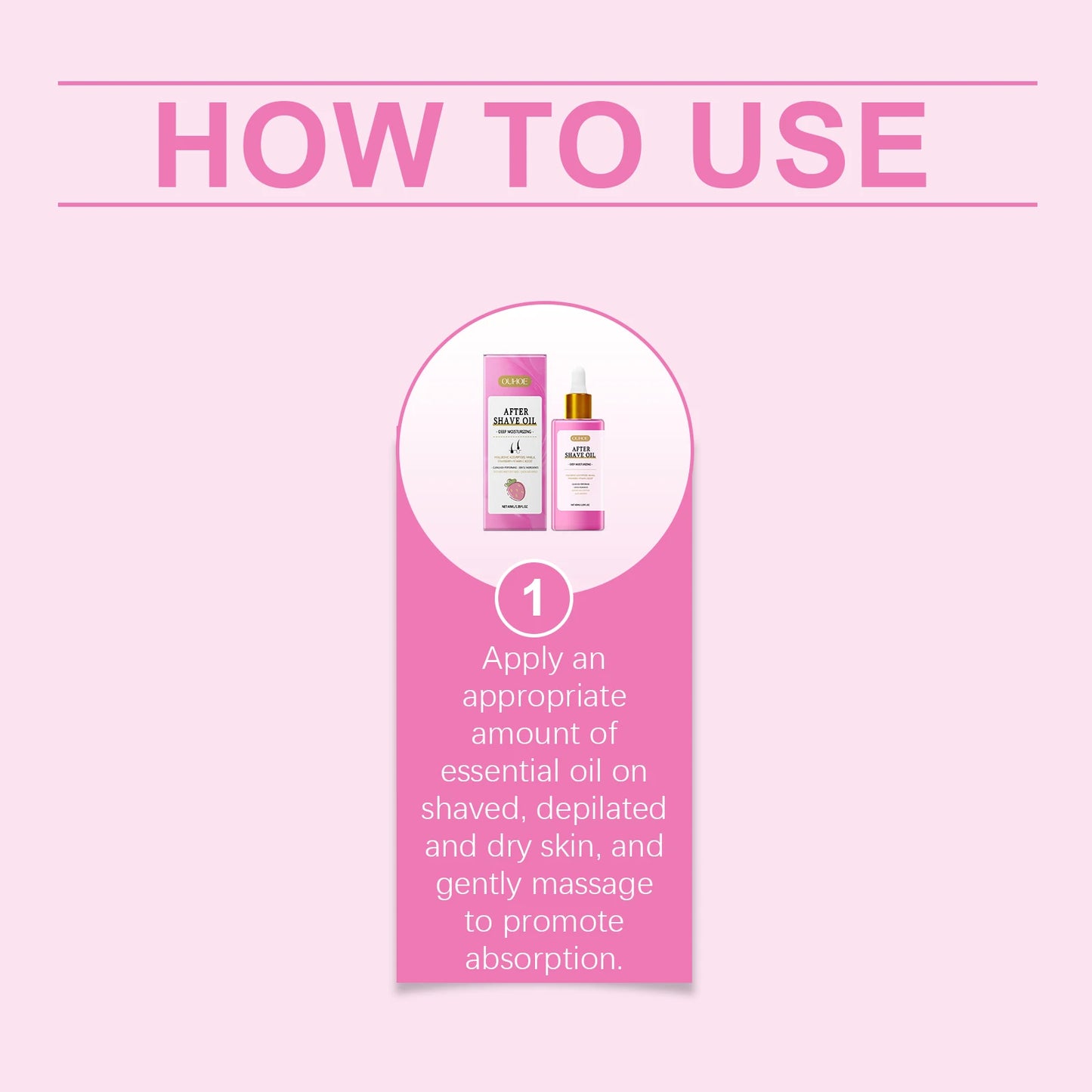 Strawberry Aftershave Body Oil 40ml | Moisturizing & Soothing