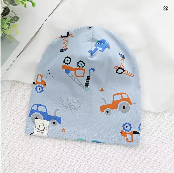 Kids Beanie Hat | Soft Cotton Spring Autumn Boys Girls Ages 1–8