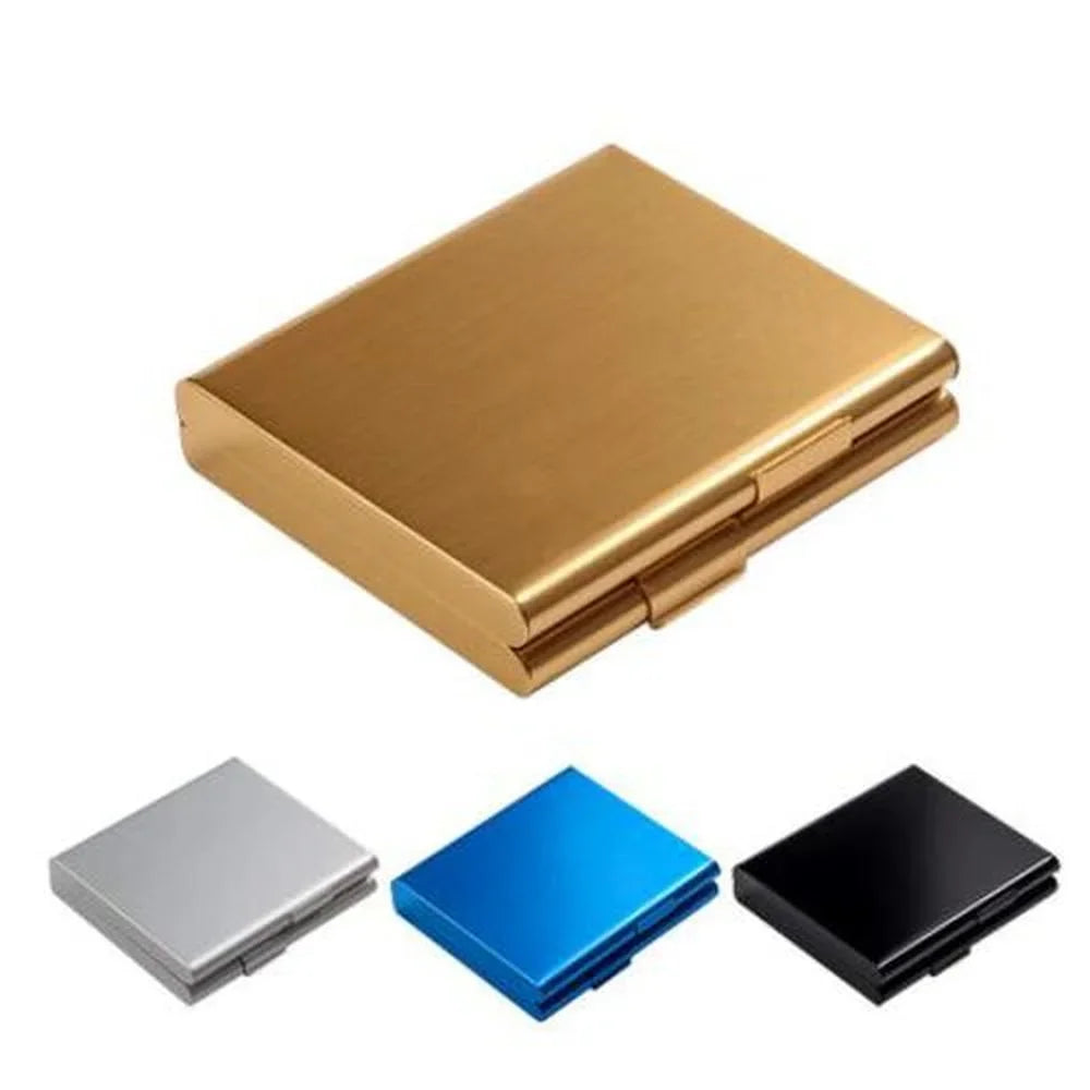 Ultra-thin Clamshell Cigarette Case 20 Sticks Aluminum Alloy Creative