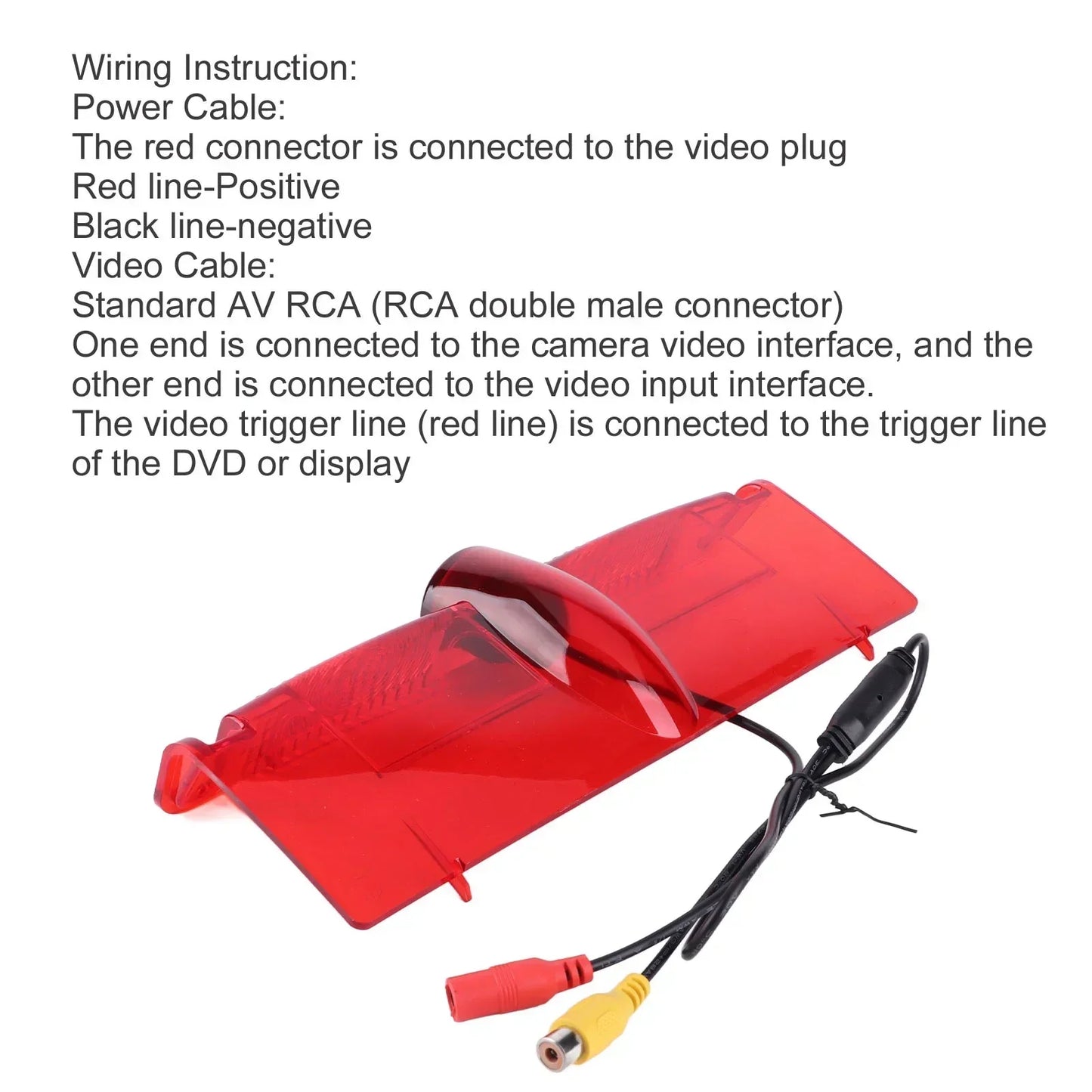 Rear View Camera 3rd Brake Light Position Mounted Fit Express Van