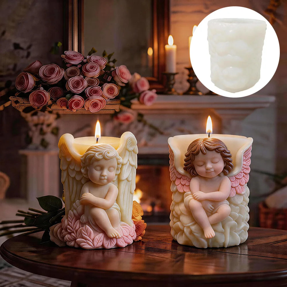 Angel Silicone Candle Mold – DIY Human Figure Mold for Gifts