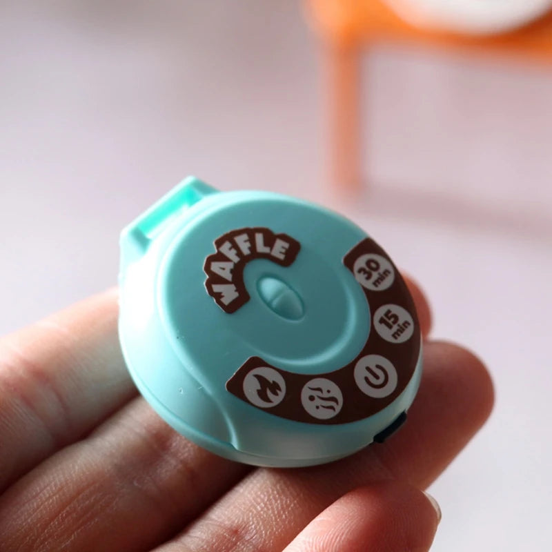 Dollhouse Miniature Waffle Maker Toy – Pretend Kitchen Play