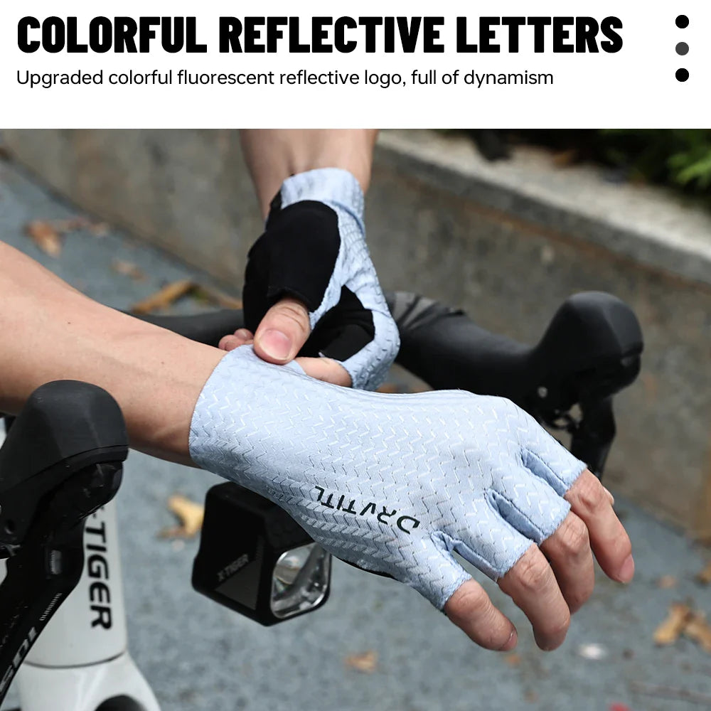 Men's Half Finger Cycling Gloves – Anti-Slip & Breathable