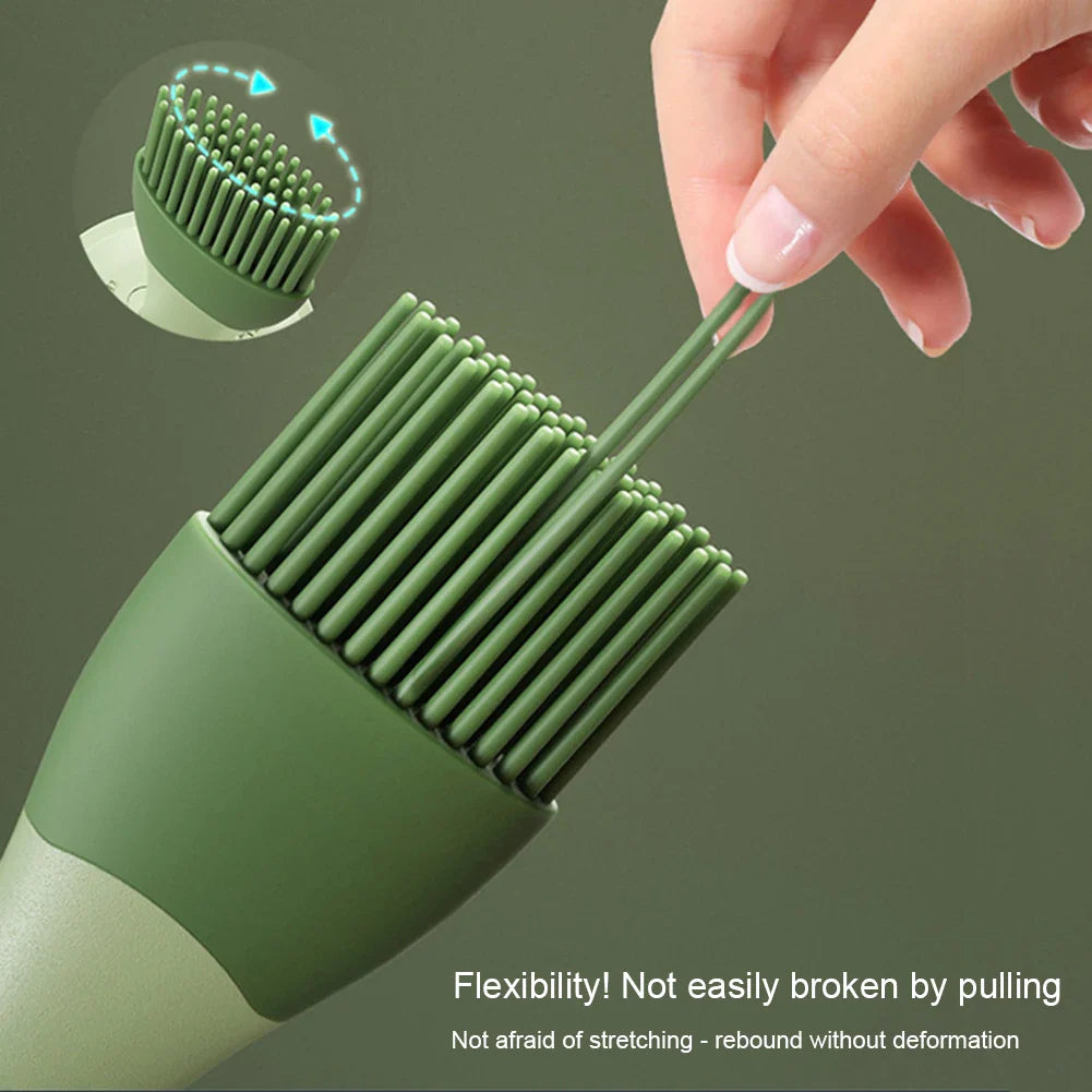 3-in-1 Silicone BBQ Basting Brush with Oil Bottle & Lid