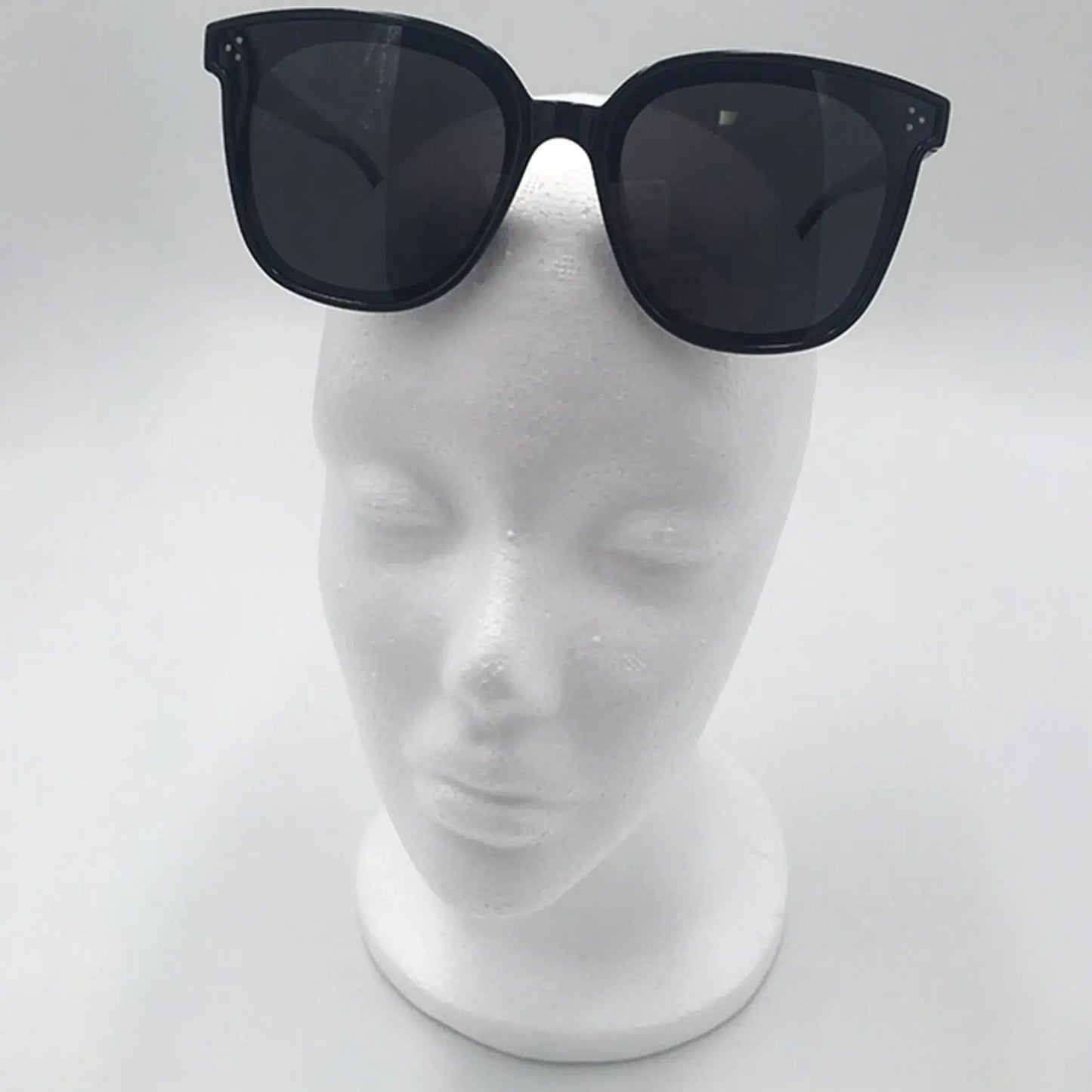 Women Head Model Glasses Headset Wig Display Stand Foam Female Foam Mannequin Head Hat Display Professional Photograph Props Peaceful Pleasures Health and Wellness