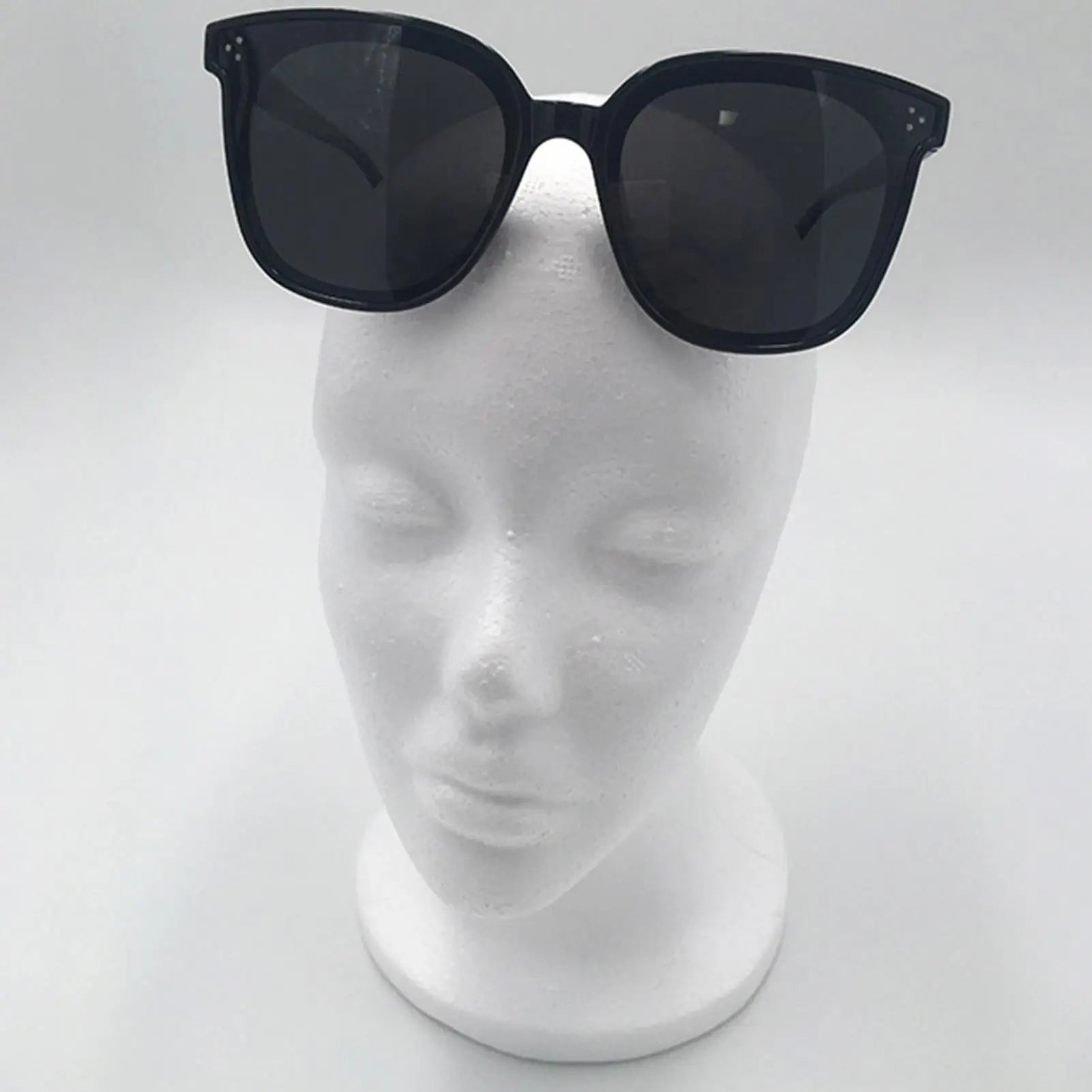 Women Head Model Glasses Headset Wig Display Stand Foam Female Foam Mannequin Head Hat Display Professional Photograph Props Peaceful Pleasures Health and Wellness