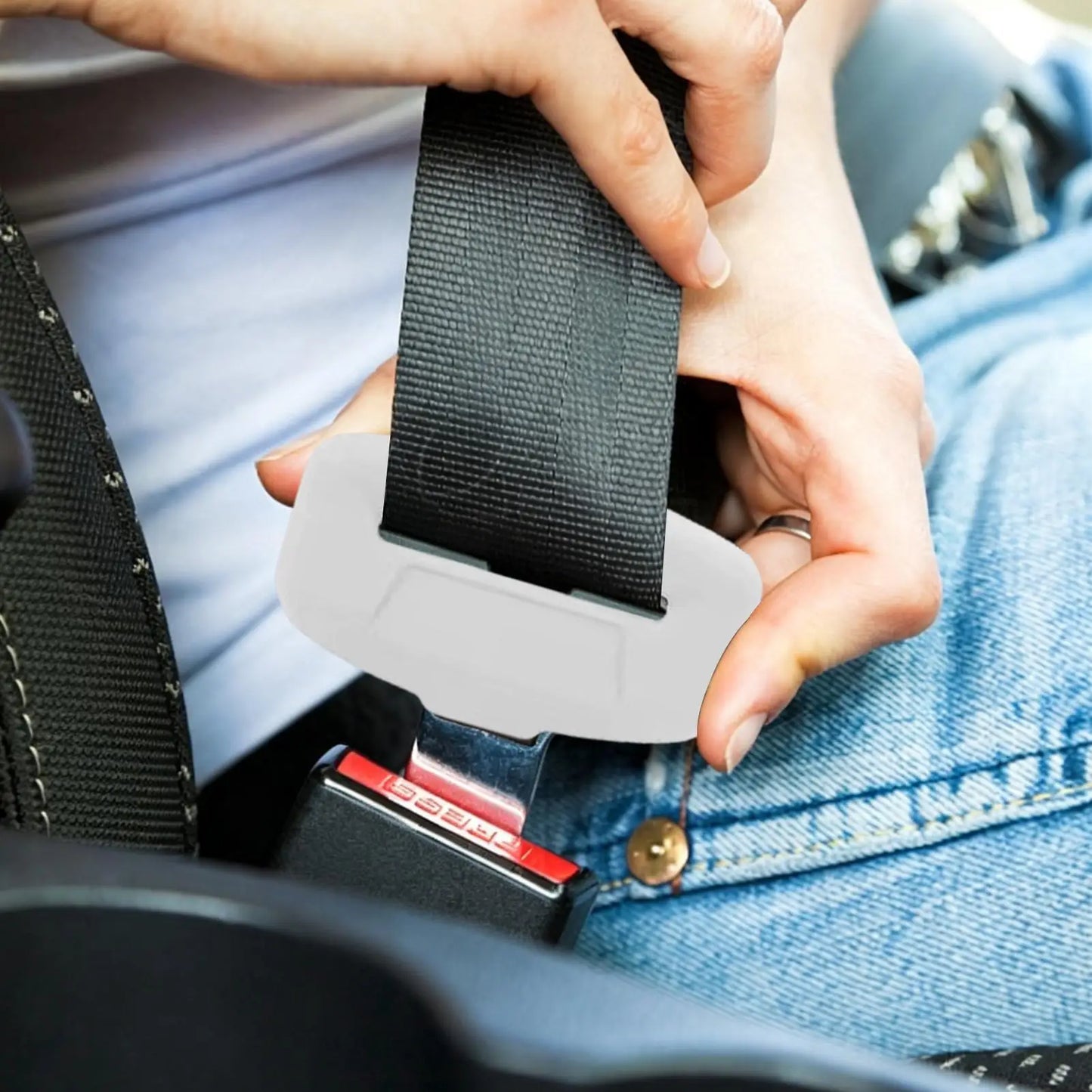 4-Pack Silicone Seat Belt Buckle Cover | Anti-Scratch Protector