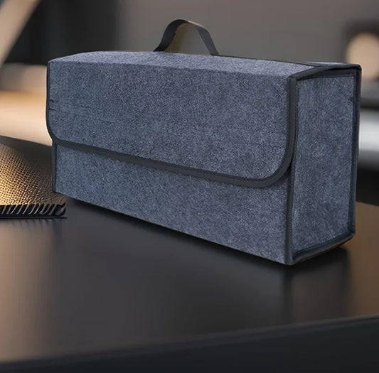 Large Anti Slip Compartment Boot Storage Organizer Tool Car Storage Bag Car Trunk Organizer Soft Felt Storage Box Accessories Peaceful Pleasures Health and Wellness