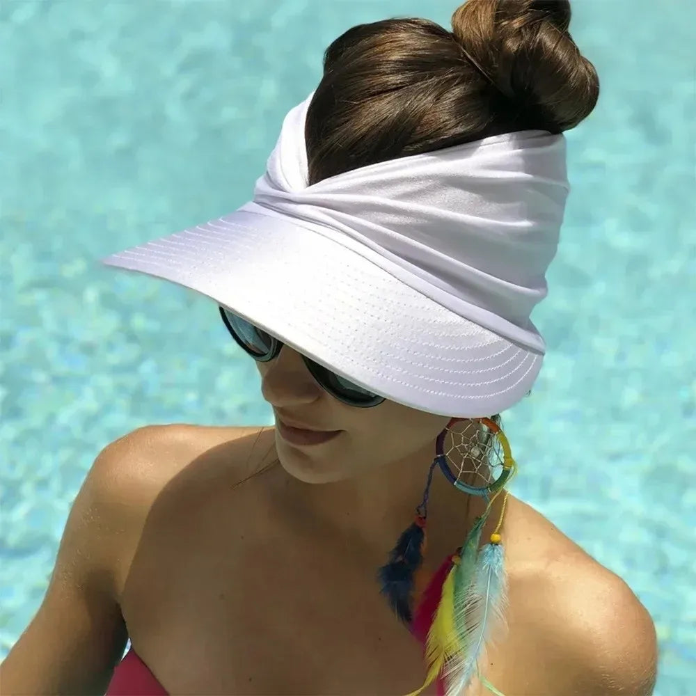 Women's Wide Brim UV Sun Hat – Beach & Outdoor Protective Cap