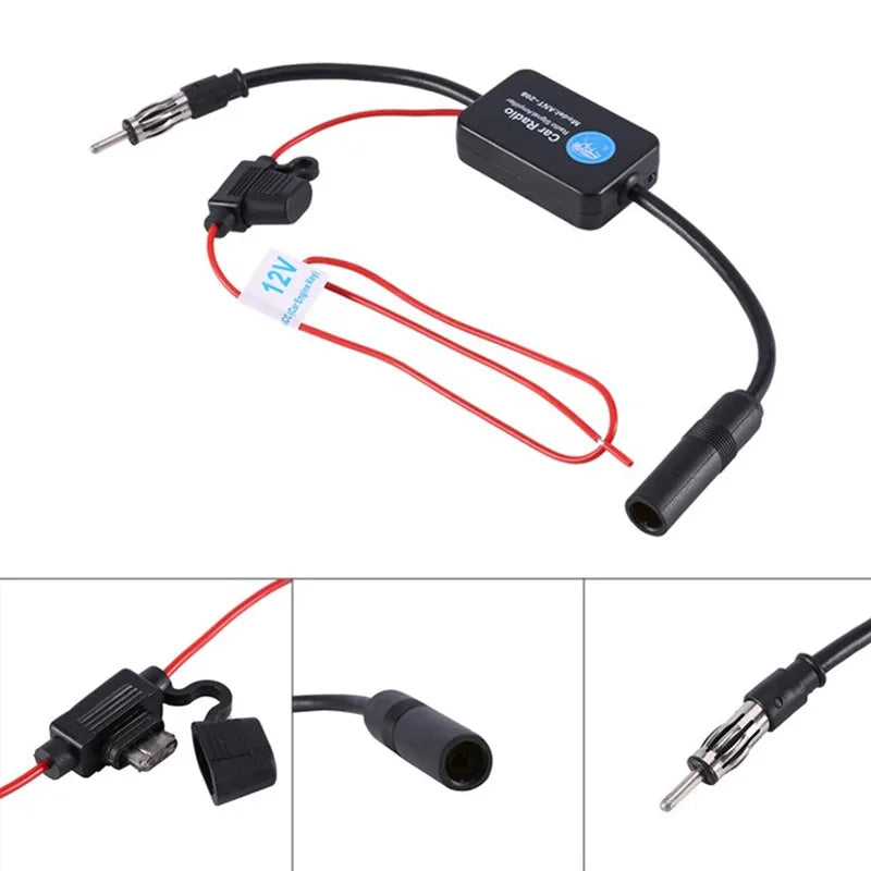 Cheyoule ANT208 12V Active FM Car Radio Antenna Amplifier