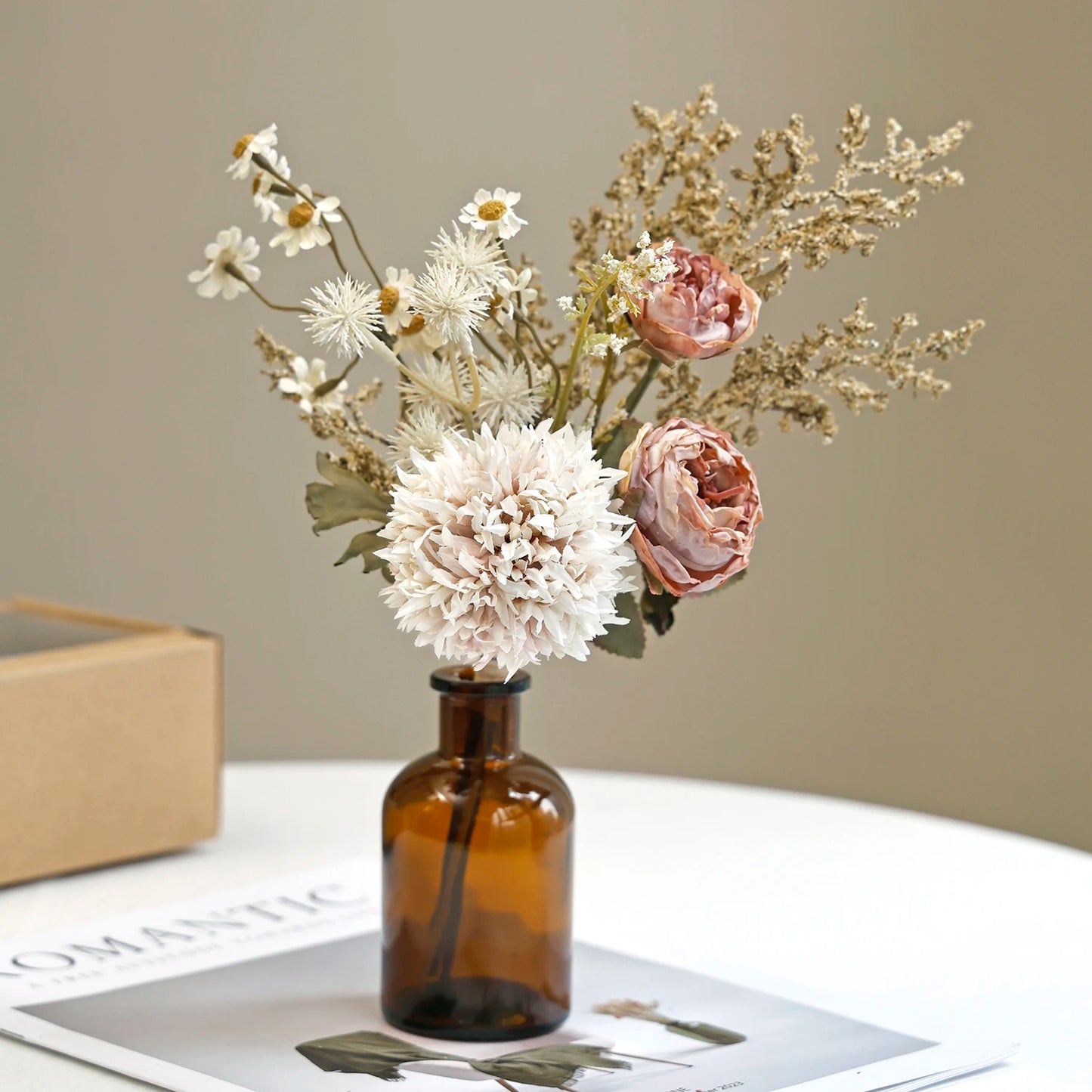 Artificial Silk Peony Bouquet for Wedding, Home & Party Decor