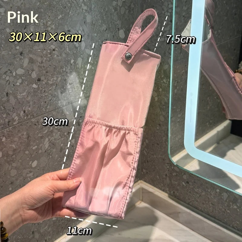 Portable Curling Iron Storage Bag Hair Dryer Travel Storage Bag Reusable Zippered Storage Bag Travel Accessories Peaceful Pleasures Health and Wellness