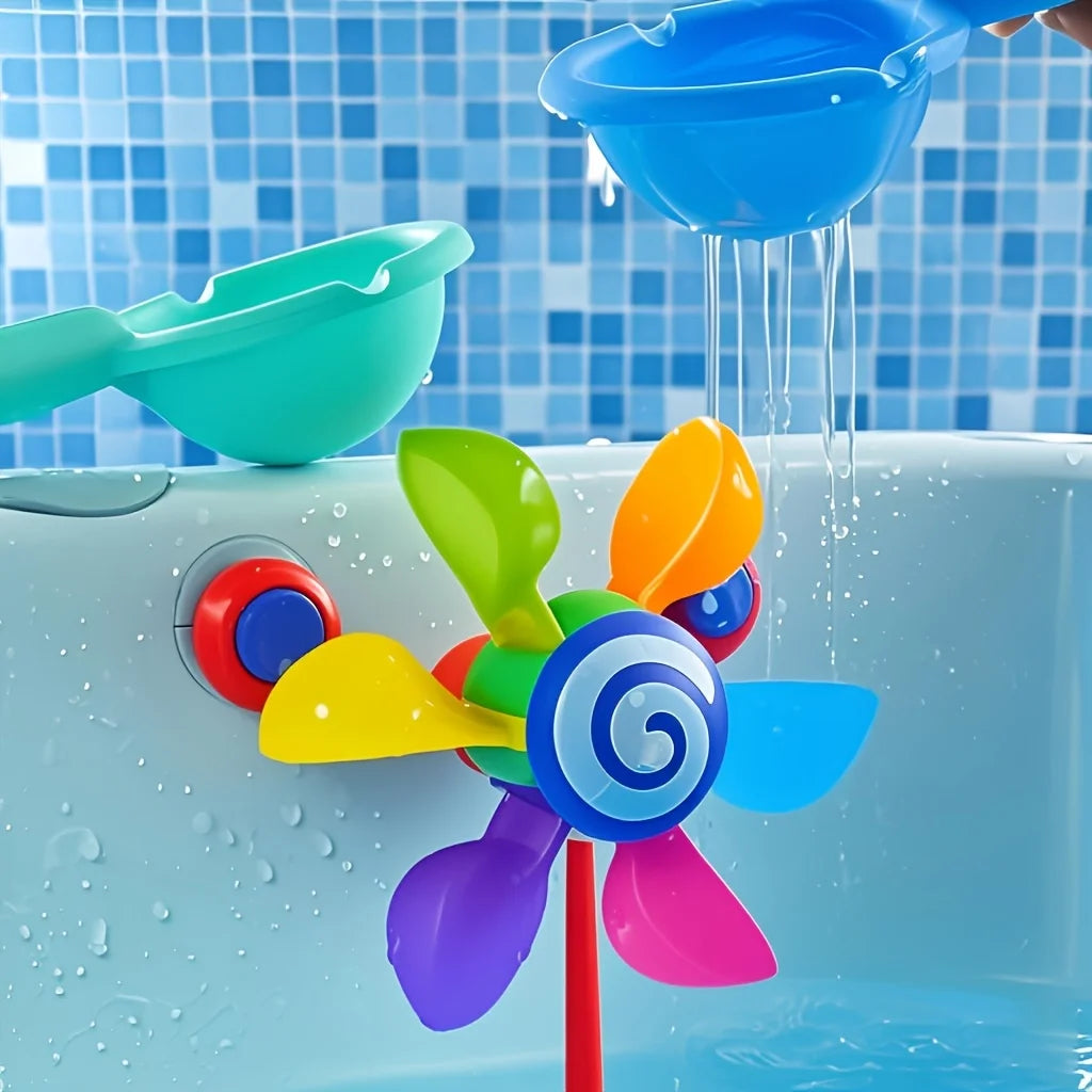 Spinning Bath Toy Windmill | Sensory Play for Kids Ages 3–6