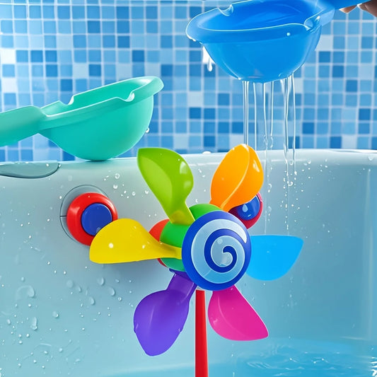 Spinning Bath Toy Windmill | Sensory Play for Kids Ages 3–6 Bath Toy Peaceful Pleasures Health and Wellness
