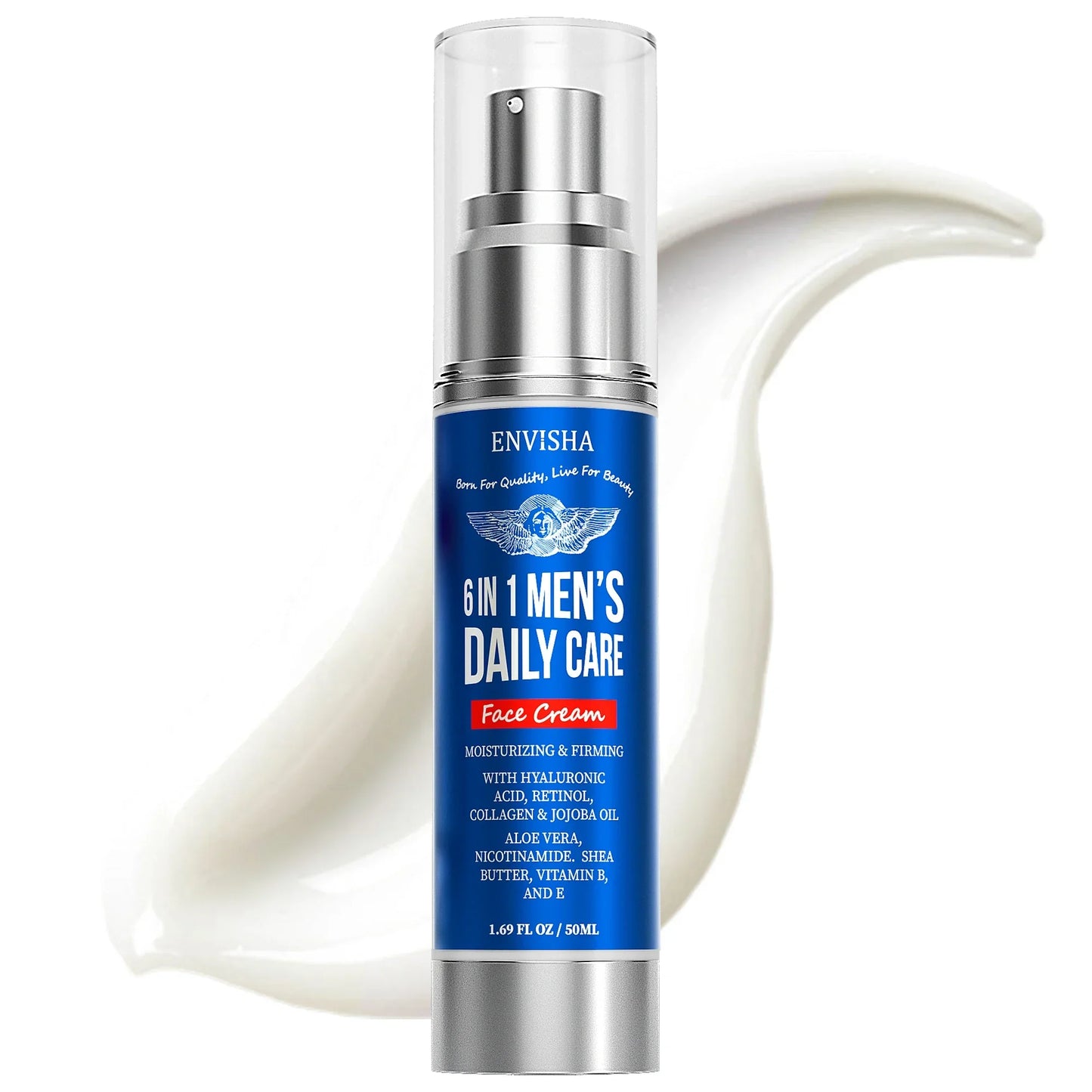ENVISHA 6-in-1 Men's Face Cream – Anti-Aging, Firming & Whitening Peaceful Pleasures Health and Wellness