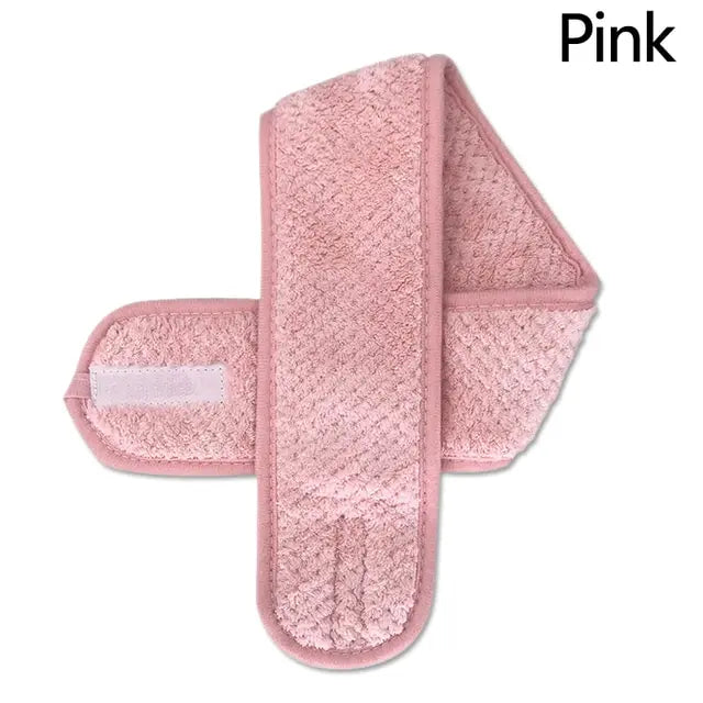 Adjustable Non-Slip Wide Headband – Yoga, Spa & Makeup Hair Headband Peaceful Pleasures Health and Wellness Pink