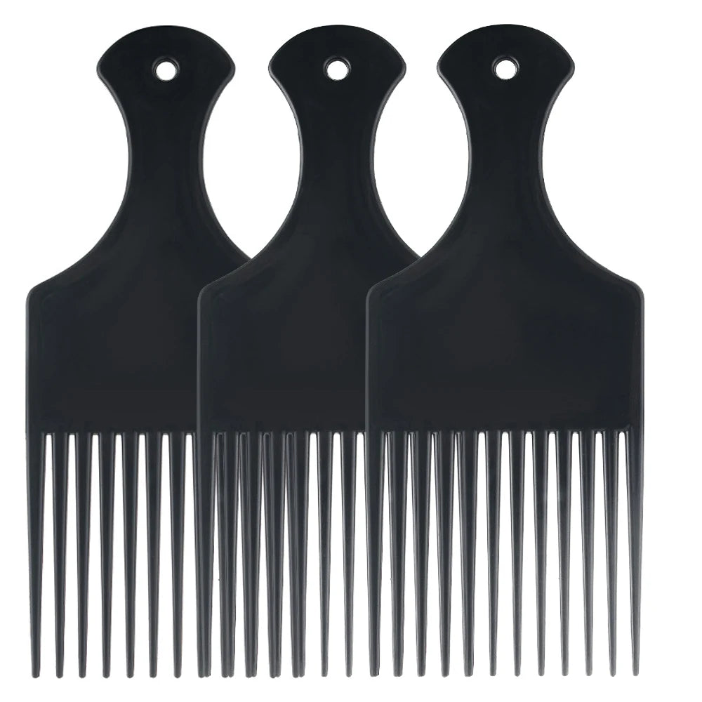 Afro Pick Wide Tooth Detangling Comb for Curly & Kinky Hair