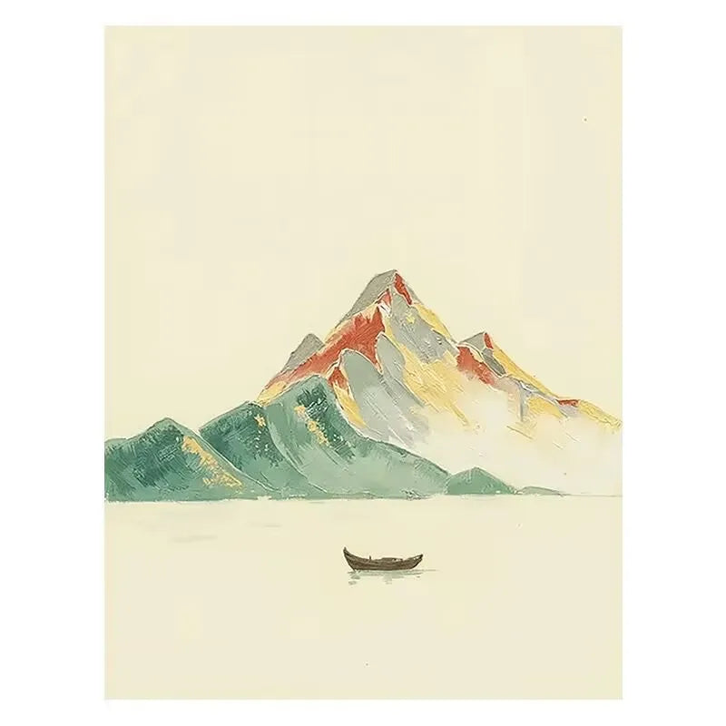 Mondern Abstract Gold Color Montains Picture For Home Wall Decor Handmade Oil Painting On Canvas Mural For Living Room Bedroom Peaceful Pleasures Health and Wellness No frame 60cmx80cm