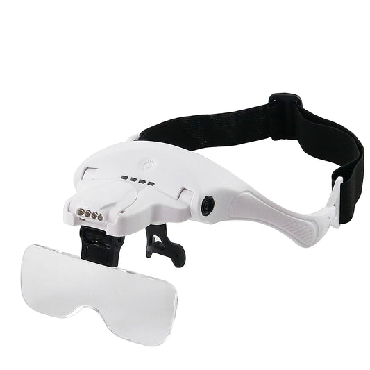 Usb Charging Led Light Touch Switch Mechanical Maintenance Head Mounted Magnifying Glass Peaceful Pleasures Health and Wellness 9892TSC1