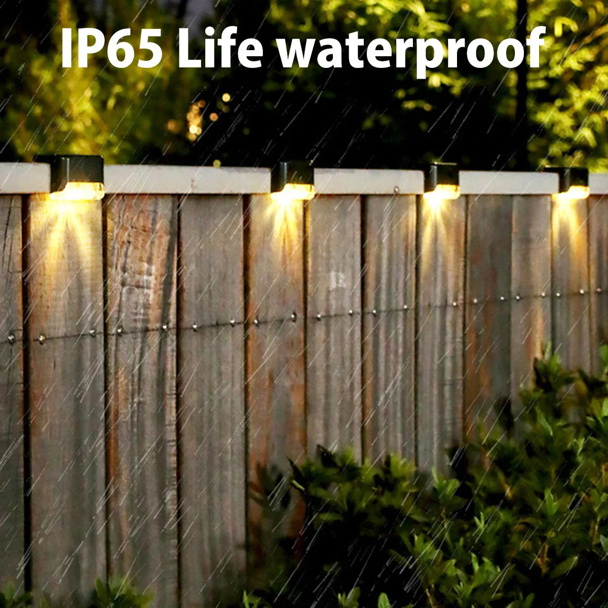 Solar LED Fence & Step Lights | IP65 Waterproof Garden Lamp