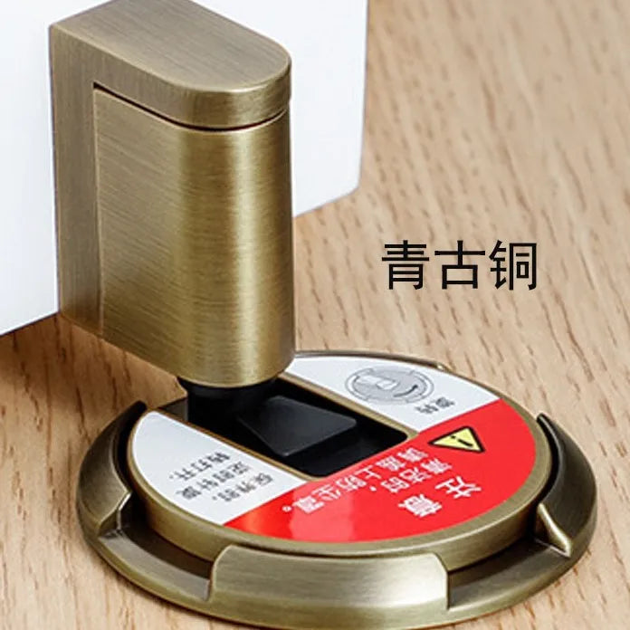 Magnetic Door Stopper – No-Drill Silent Floor Stop with Adhesive