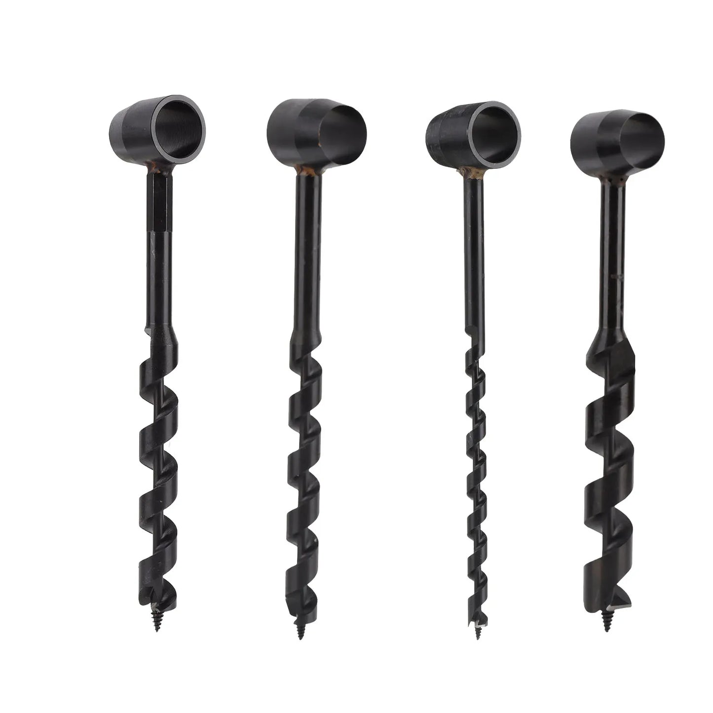 Wood Auger Drill Hand Auger Drill High Hardness Black Self Tapping Screw Carbon Steel Light Weight Incisive for Woodworking Peaceful Pleasures Health and Wellness