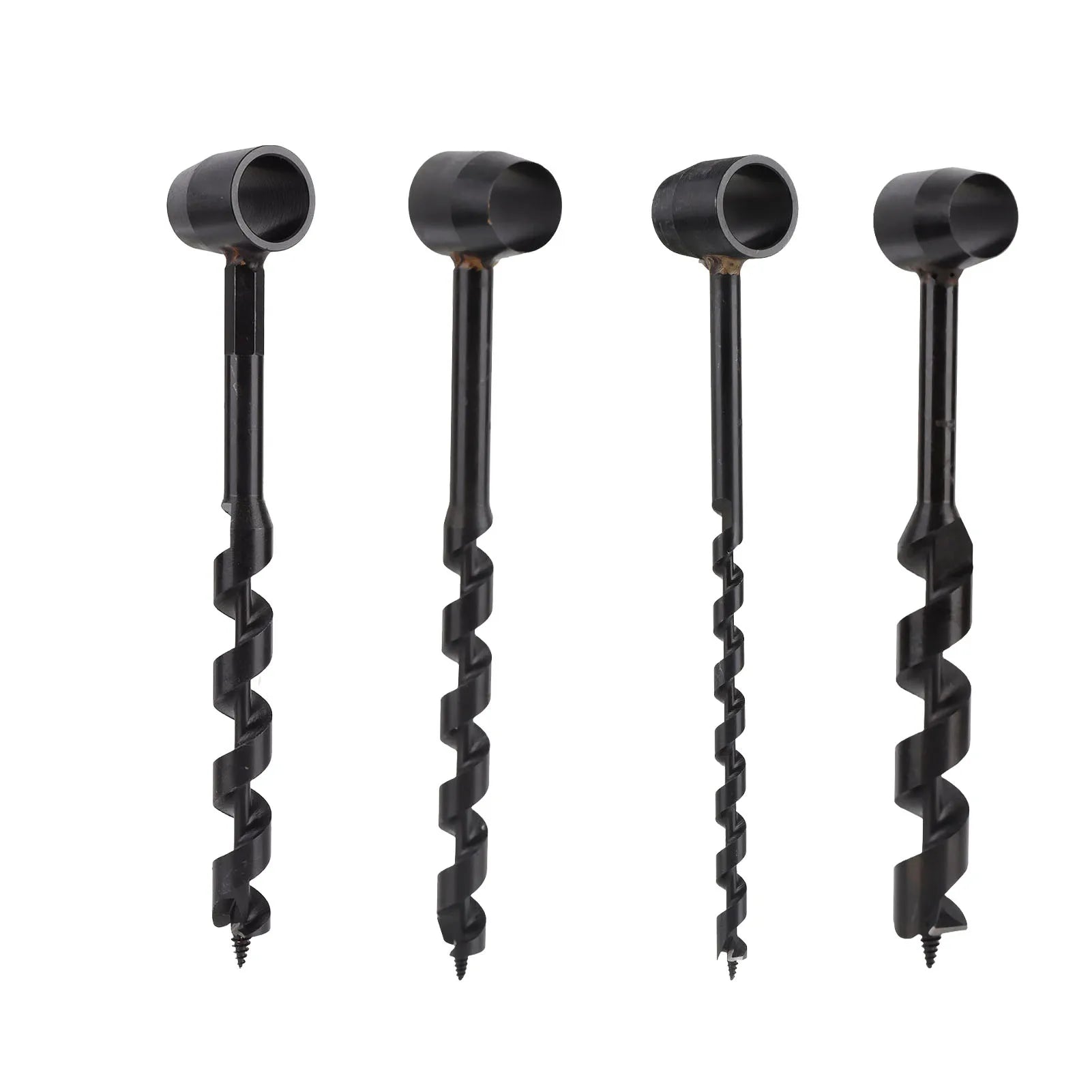Wood Auger Drill Hand Auger Drill High Hardness Black Self Tapping Screw Carbon Steel Light Weight Incisive for Woodworking Peaceful Pleasures Health and Wellness