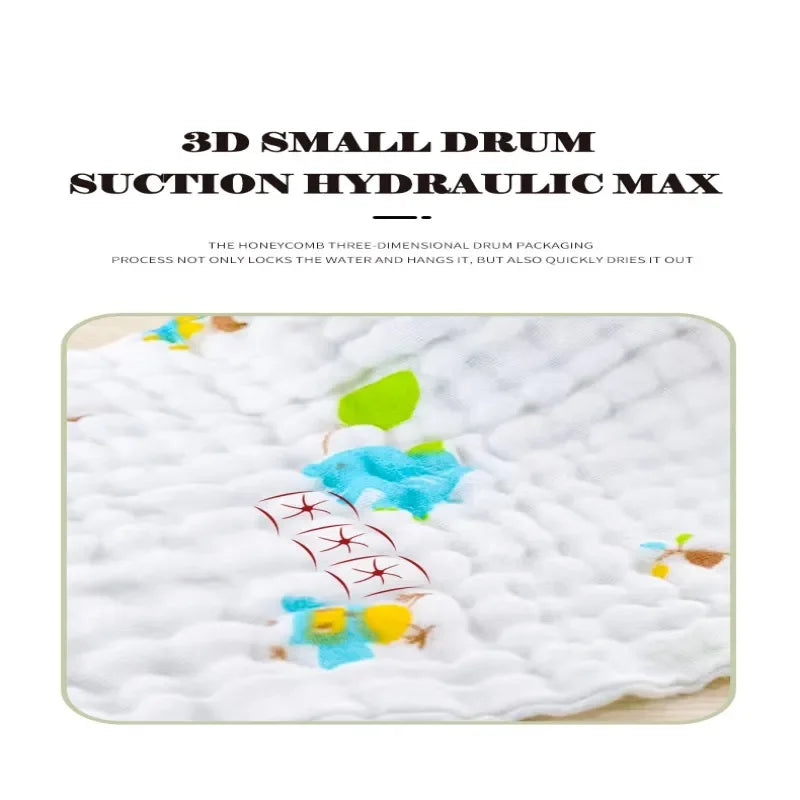 5-Pack Baby Muslin Washcloths & Burp Cloths | Soft Cotton