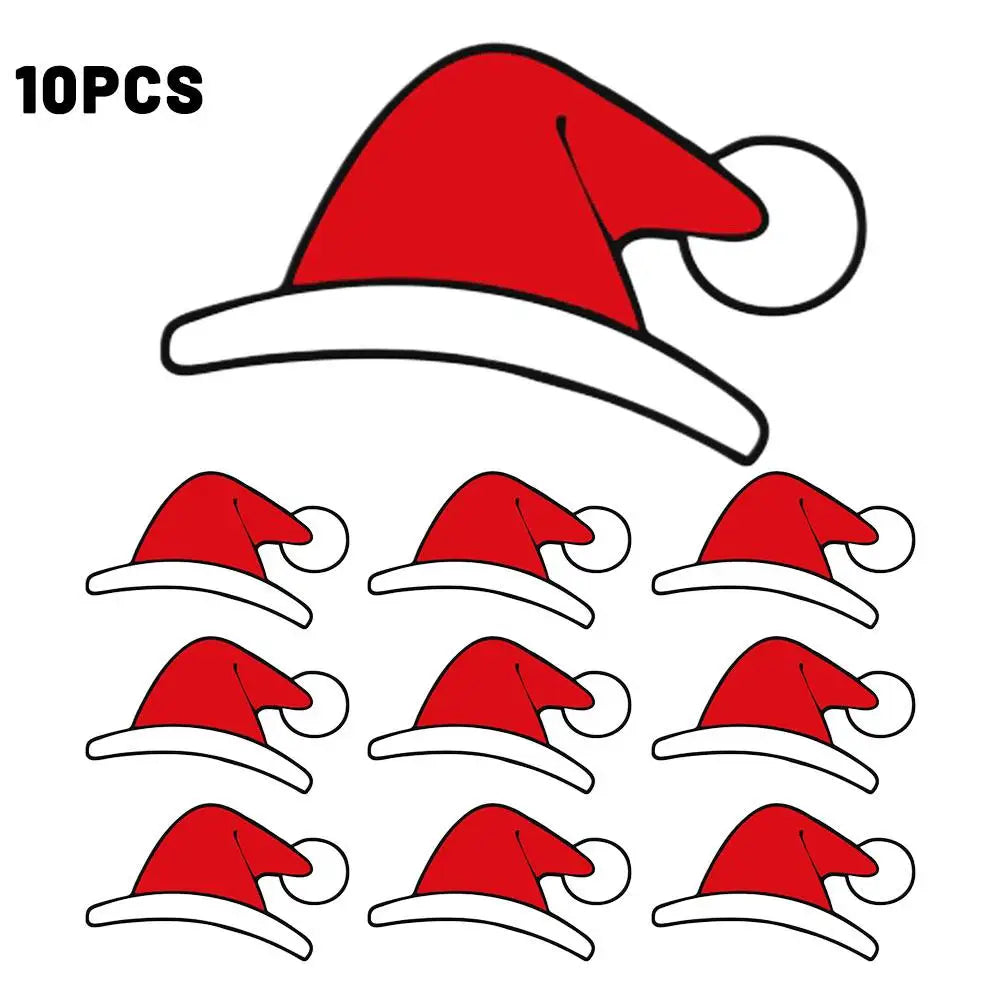 Christmas Santa Sticker for Tesla Model 3 & Y – Front Emblem