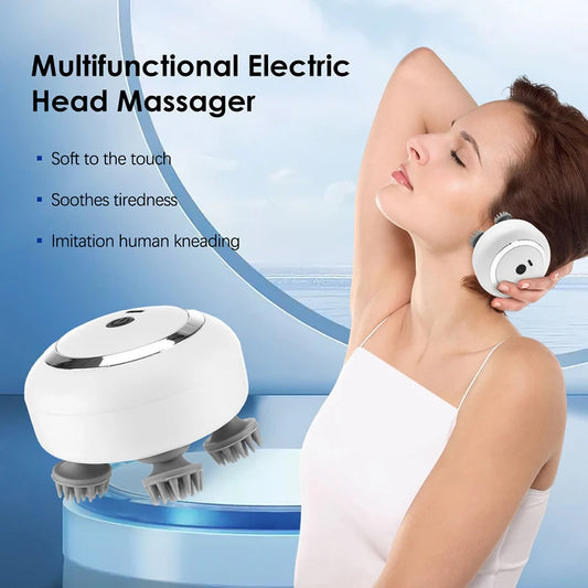 Multi Claw Head Massager Electric Relaxation Shoulder Leg Arm Neck Deep Tissue Head Scalp Kneading Vibrator Peaceful Pleasures Health and Wellness
