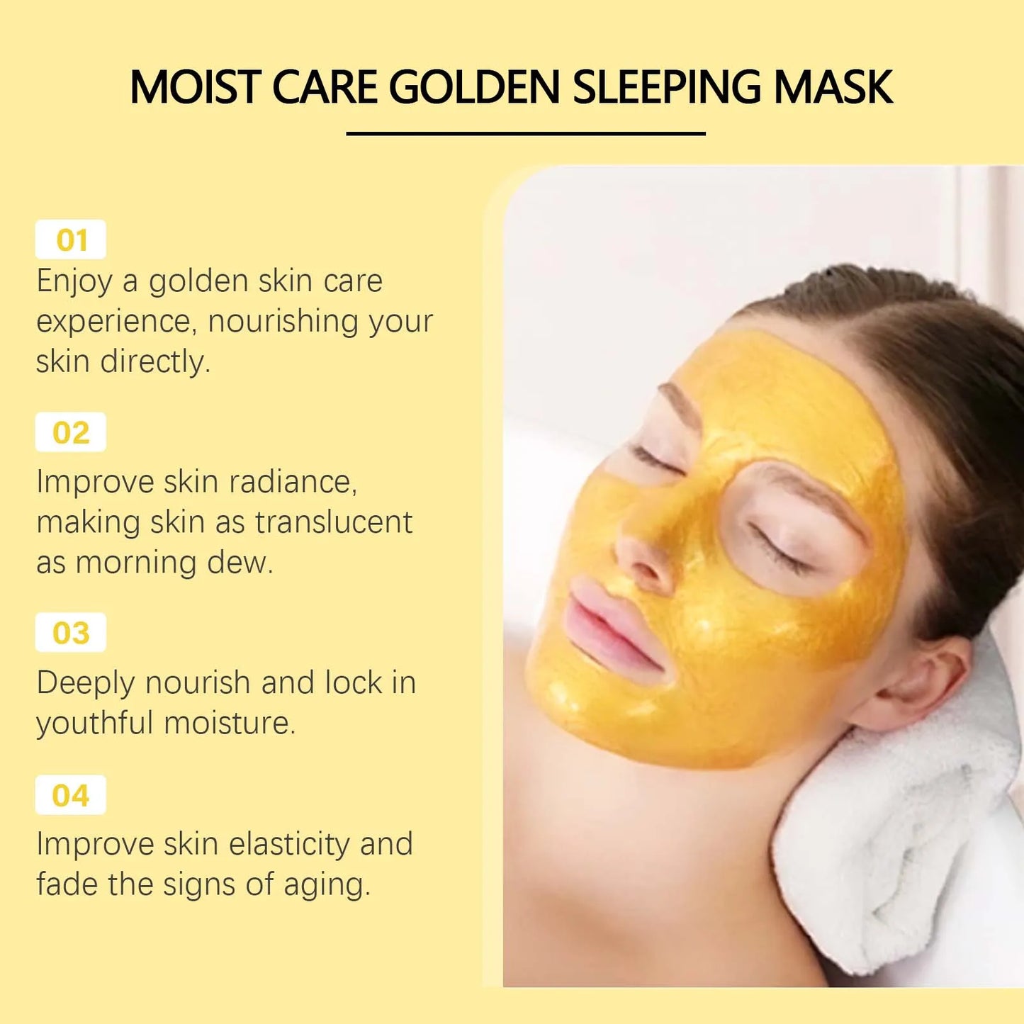 Gold Sleeping Mask – Niacinamide, Pore Tightening & Brightening