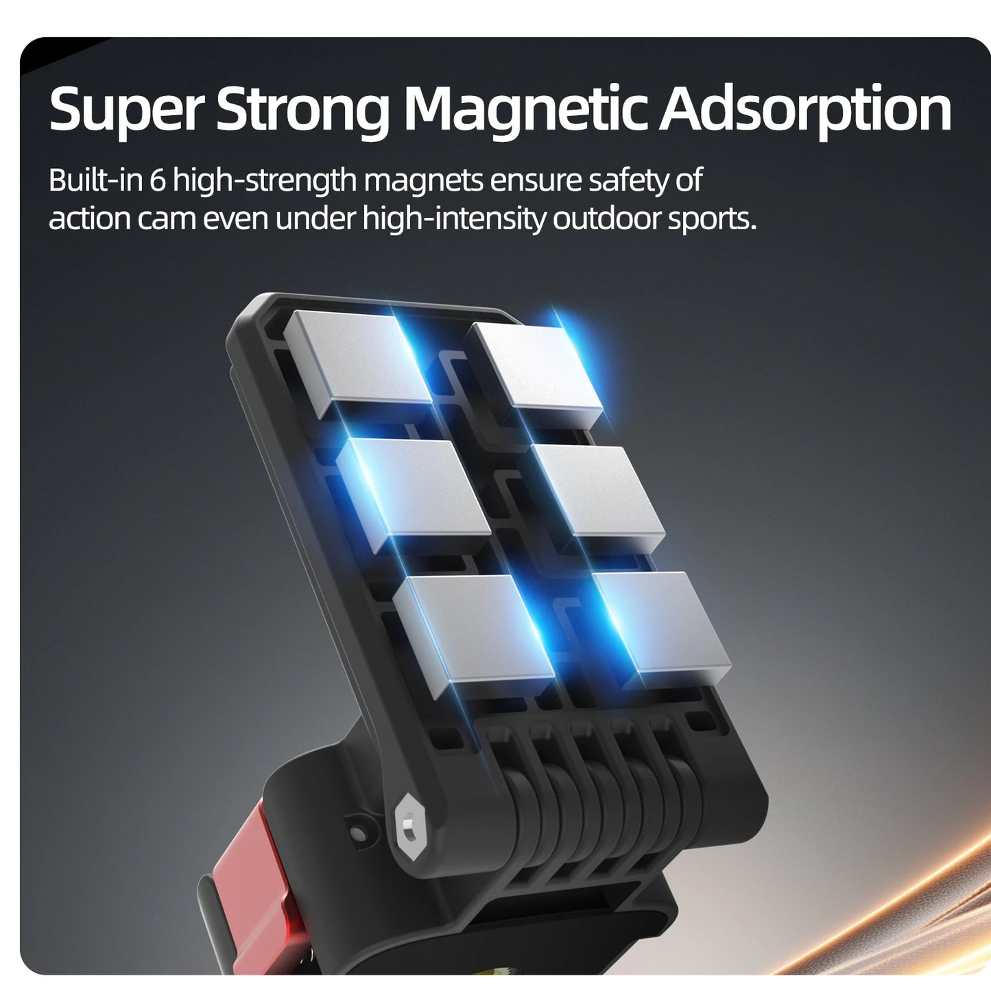 For DJI Osmo Pocket4/3 Quick Release High-Strength Magnetic Bracket Adjustable Base Portable Outdoor Photography Accessories Peaceful Pleasures Health and Wellness