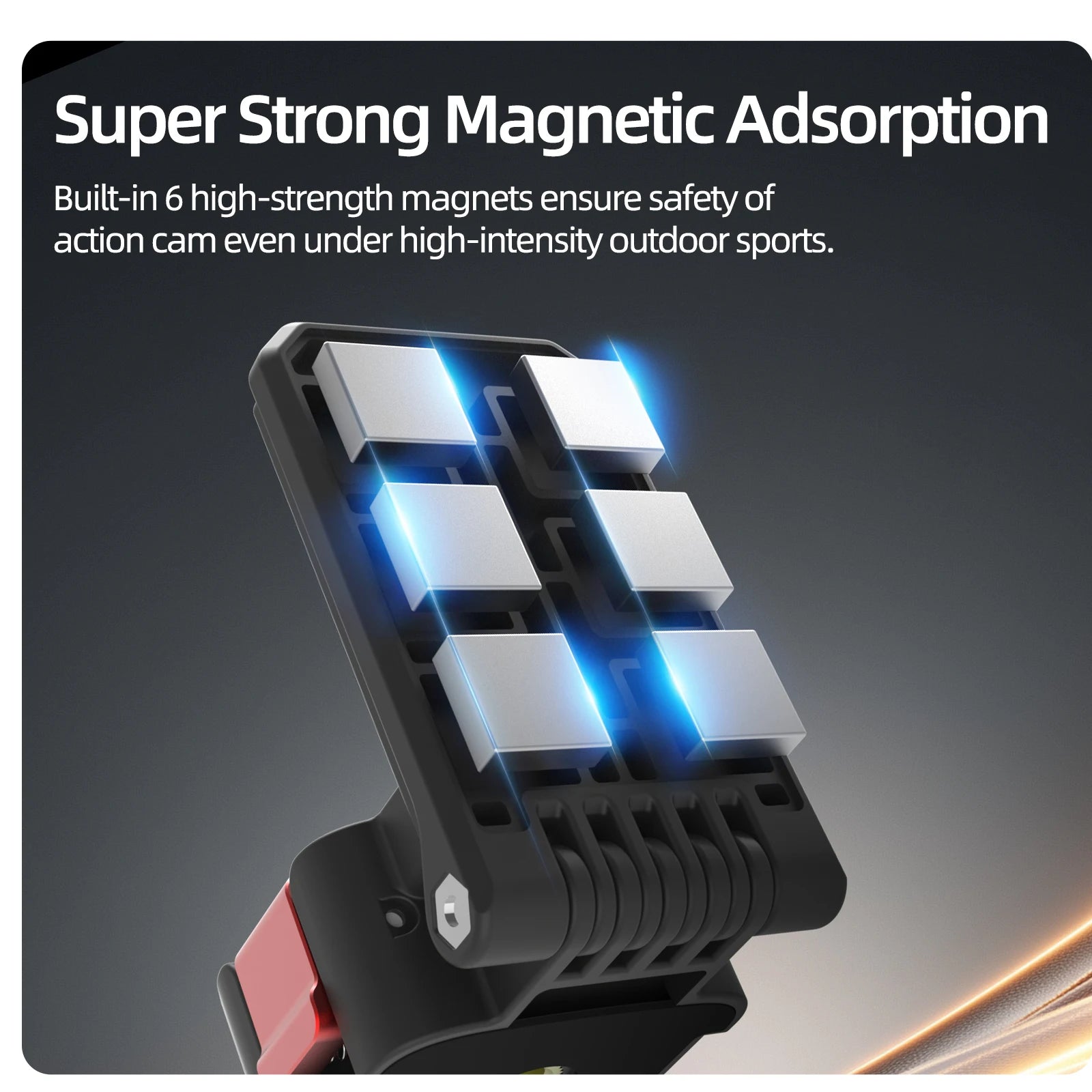 For DJI Osmo Pocket4/3 Quick Release High-Strength Magnetic Bracket Adjustable Base Portable Outdoor Photography Accessories Peaceful Pleasures Health and Wellness