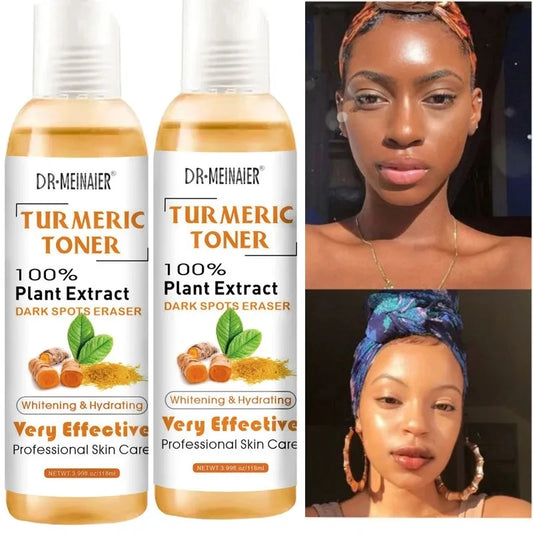 2pcs Tumeric Dark Spots Toner Spots Eraser Corrector Turmeric Fade Blemishes Dark Spot Remover Acne Remover Toner for Dark Skin Peaceful Pleasures Health and Wellness Default Title