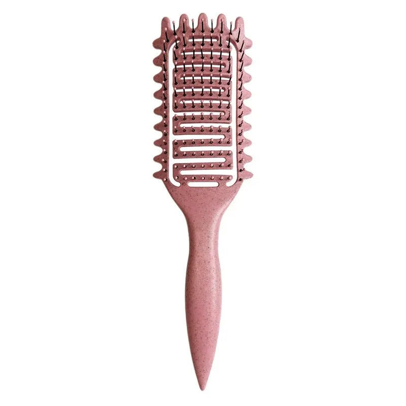 Curl Defining Detangling Hair Brush – Hollow Styling Comb