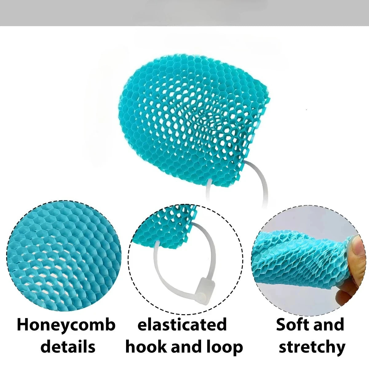 Honeycomb Exfoliating Shower Finger Caps | Silicone Bath Scrubber