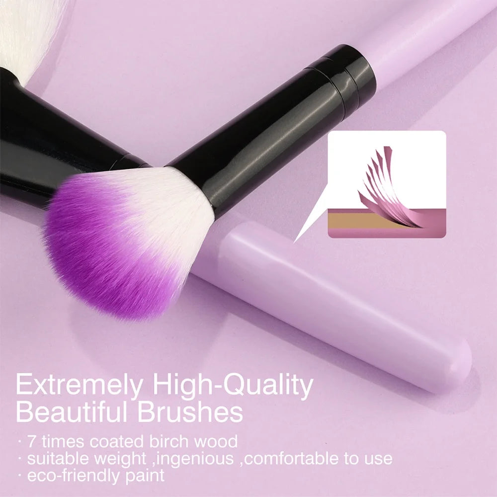 RUNTOIN 18-Piece Makeup Brush Set – Soft Fluffy Brushes
