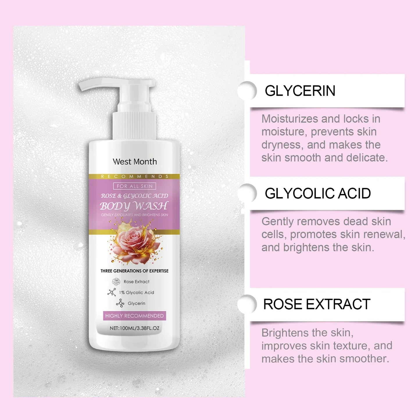 Exfoliating Body Wash – Smooth, Hydrated & Glowing Skin