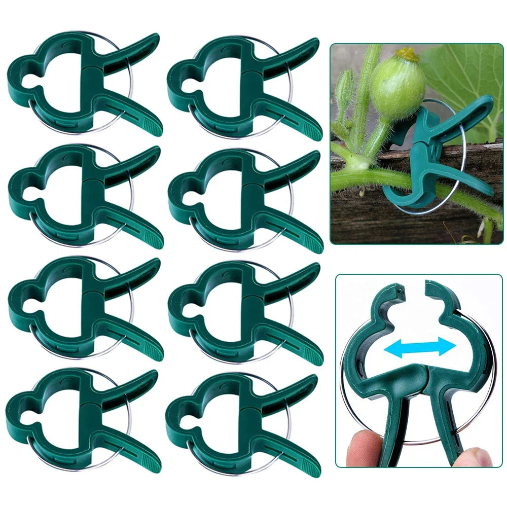 Plant Support Clips – Reusable Vine & Branch Clamping Stakes