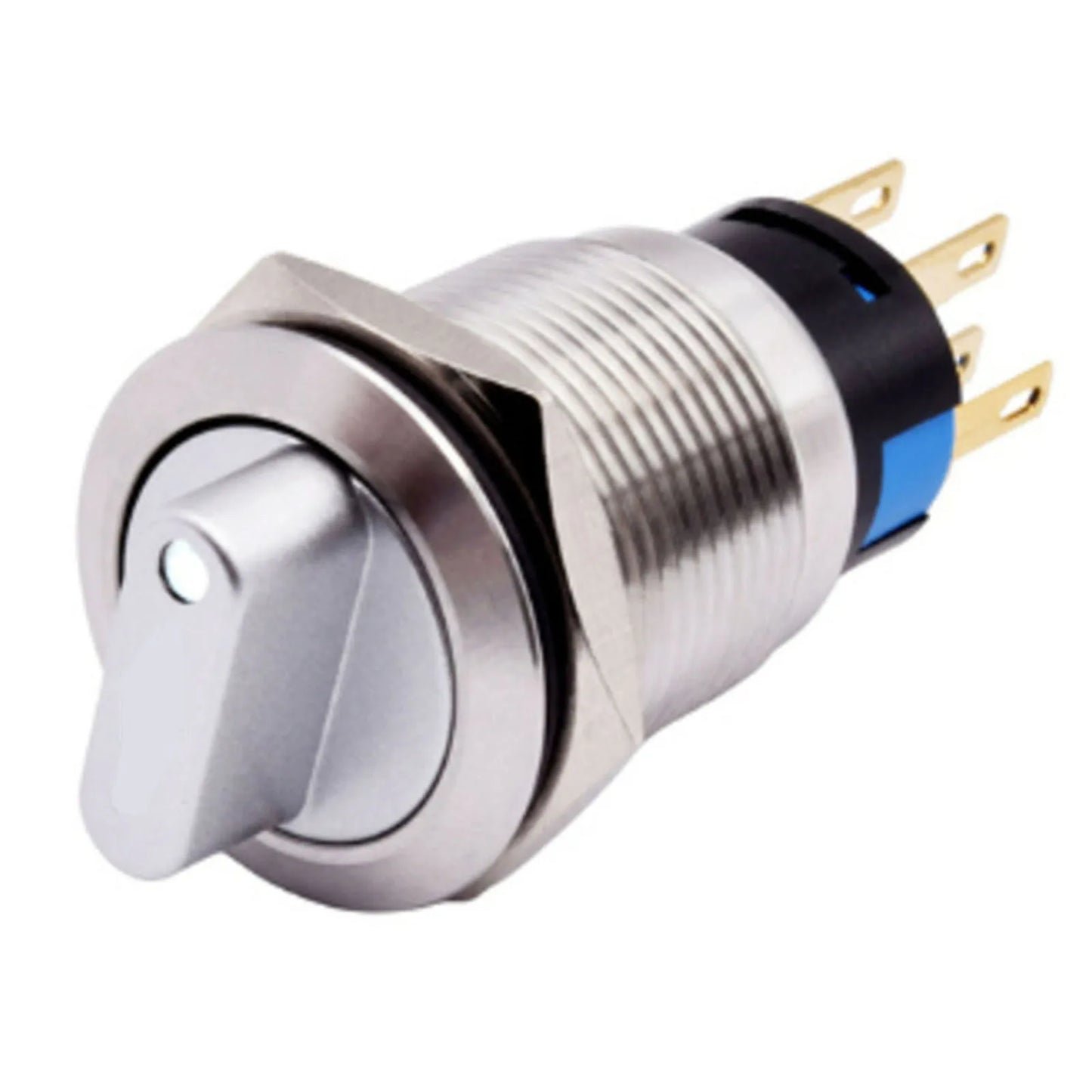 Stainless Steel 304 Rotary Switch Mounting Latching 2 Position 3-6V