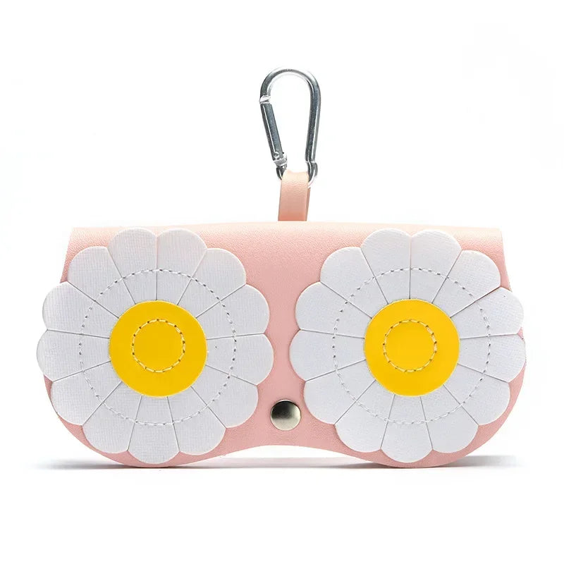 Women's Leather Eyeglass Case | Snap Closure, Scratch-Proof
