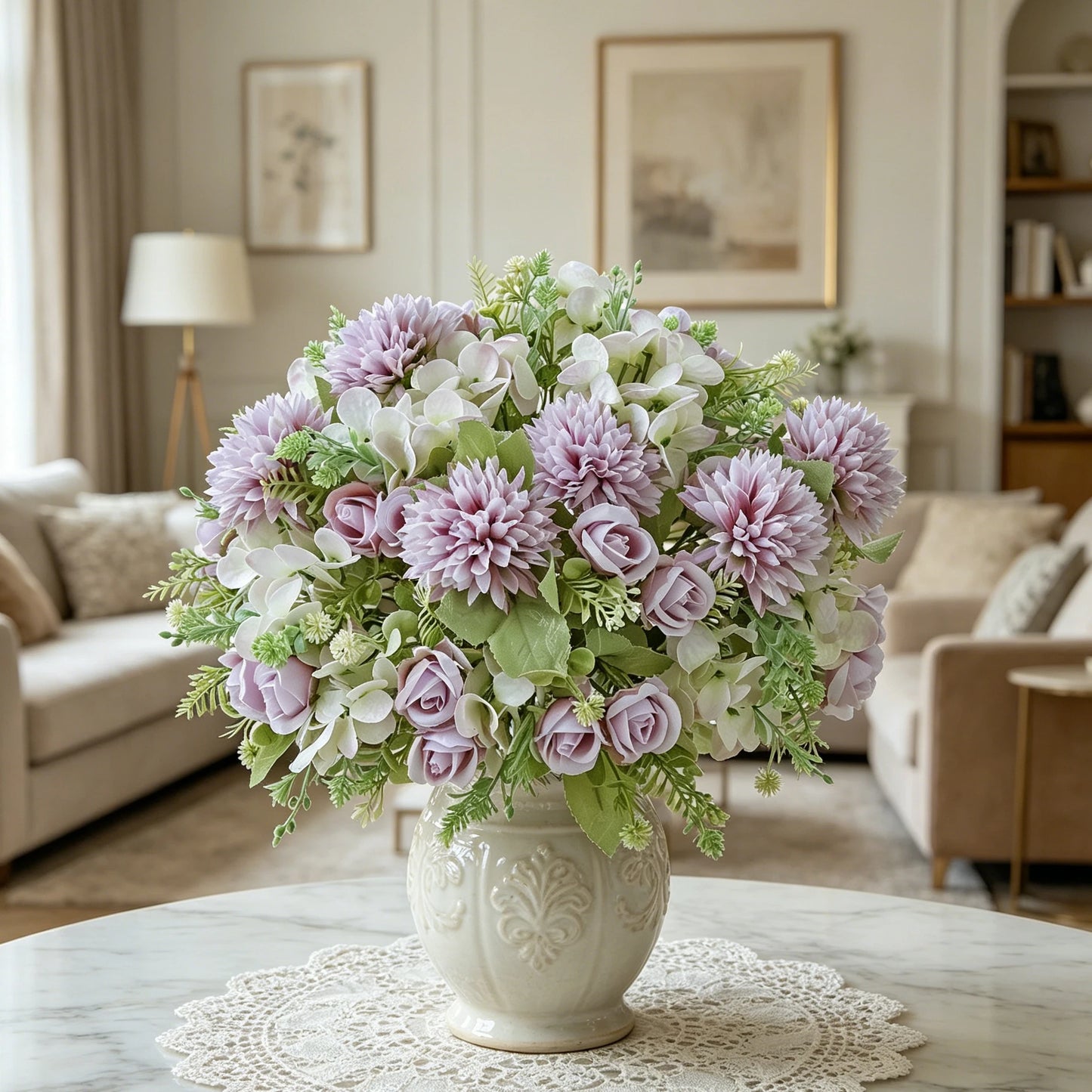 Artificial Silk Rose Bouquet for Wedding & Home Decor